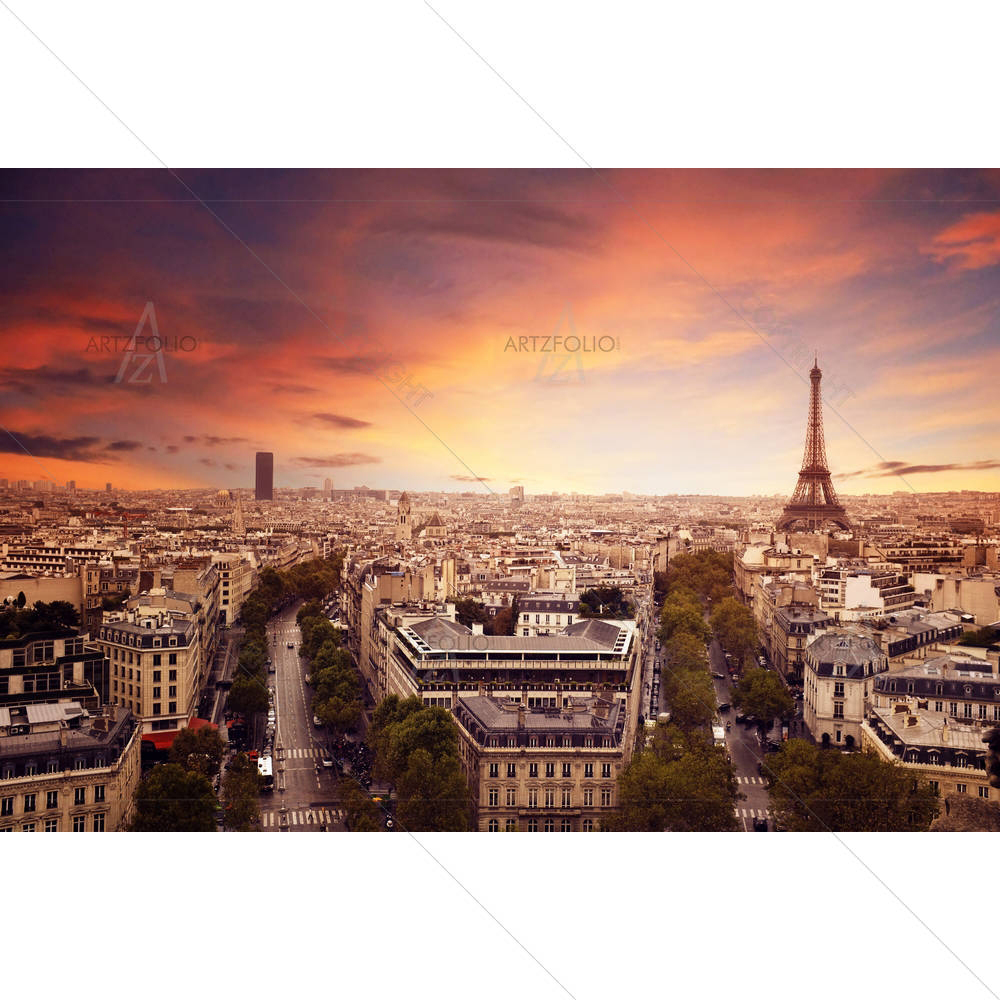Paris Skyline — custom-size art design 5003471
