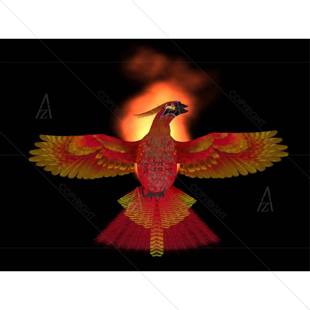 Phoenix Bird Fire — custom-size art design 5003473
