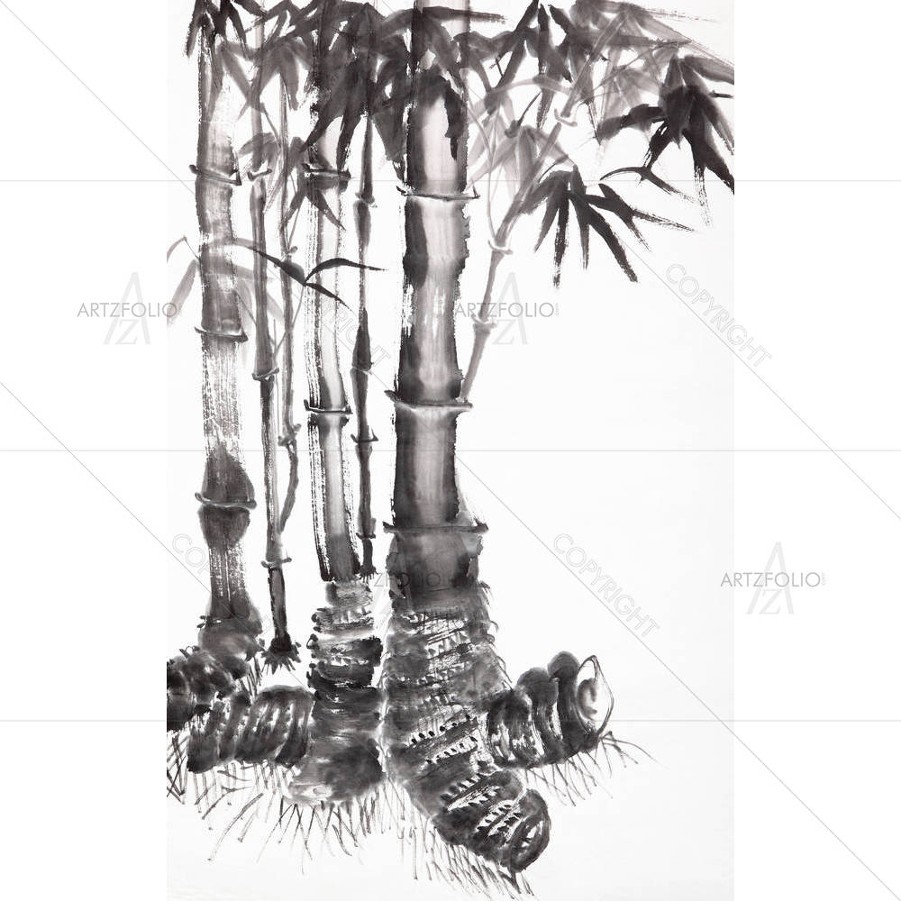 Bamboo Leaf D2 — Abstract custom art by ArtzFolio