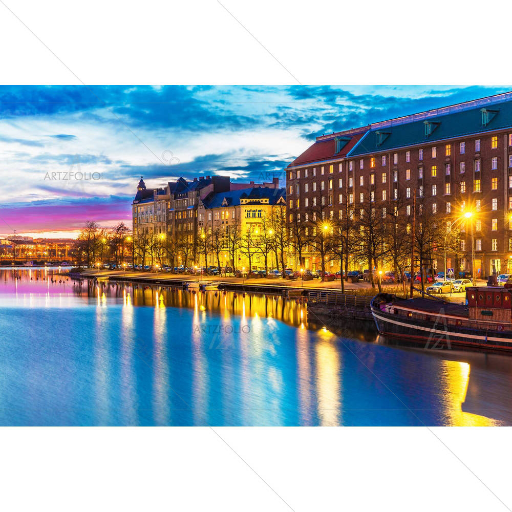 Sea Pier Hakaniemi District, Finland D2 — custom-size art design 5003495