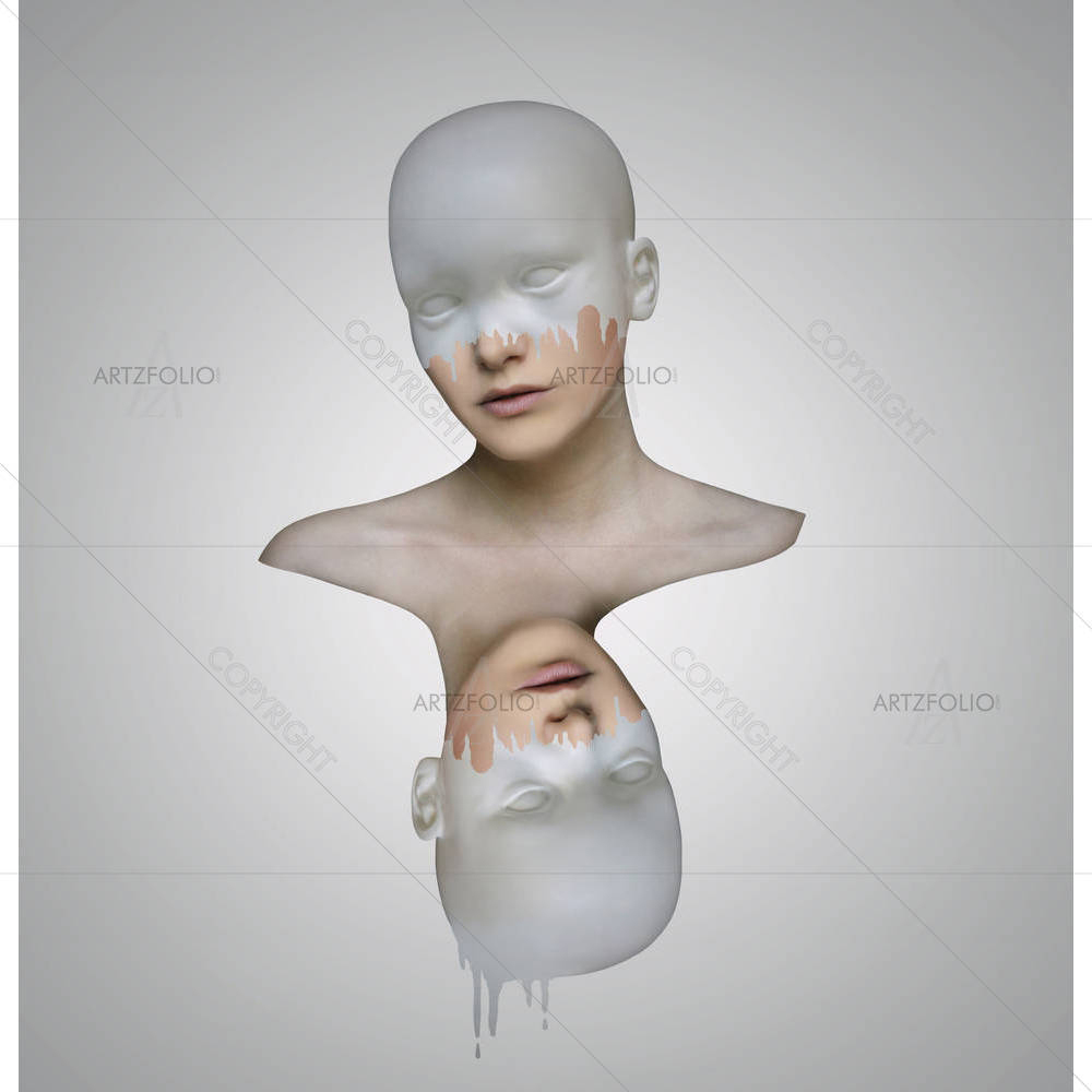 Two Female Portrait — custom-size art design 5003497