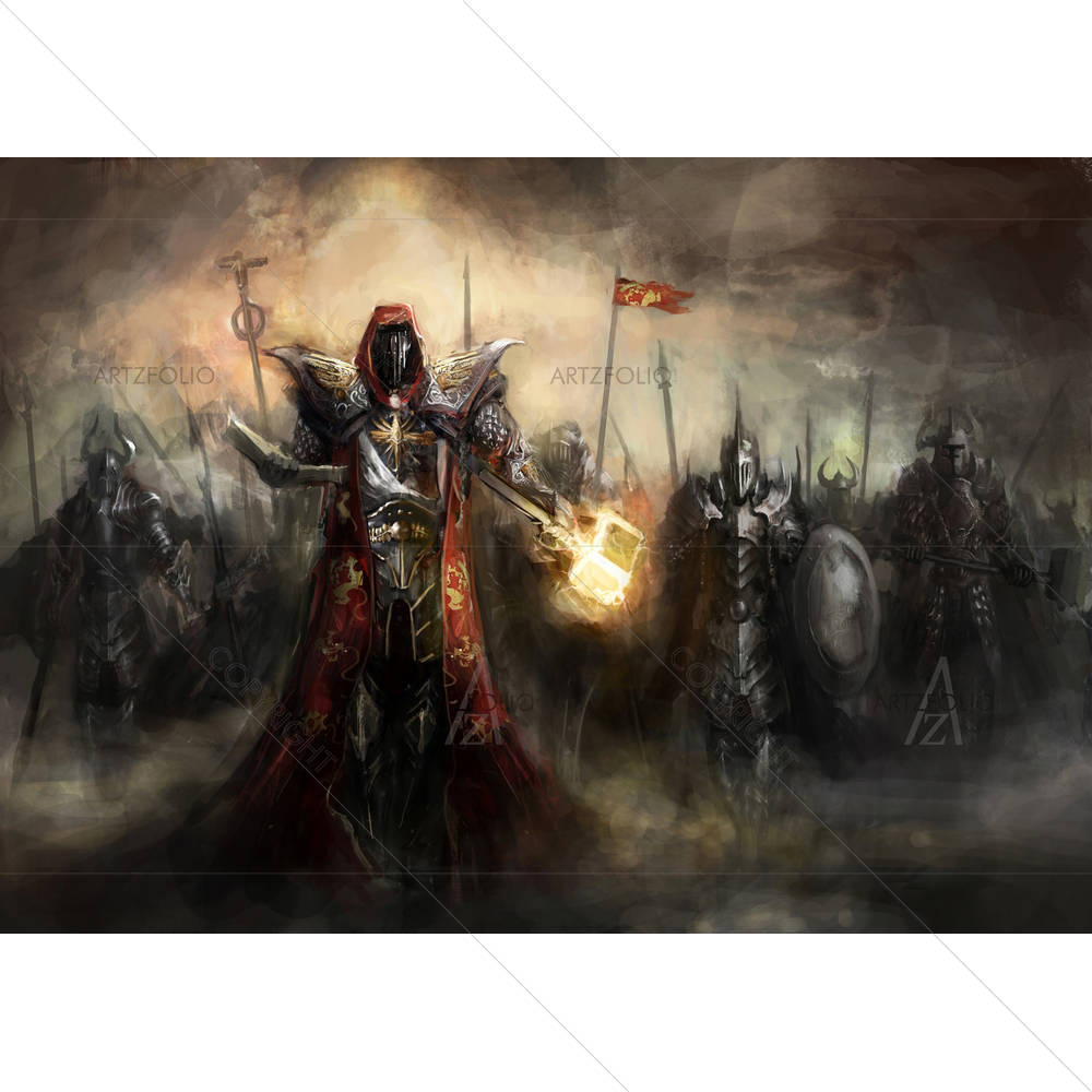 General Leading His Army In War D2 — custom-size art design 5003512