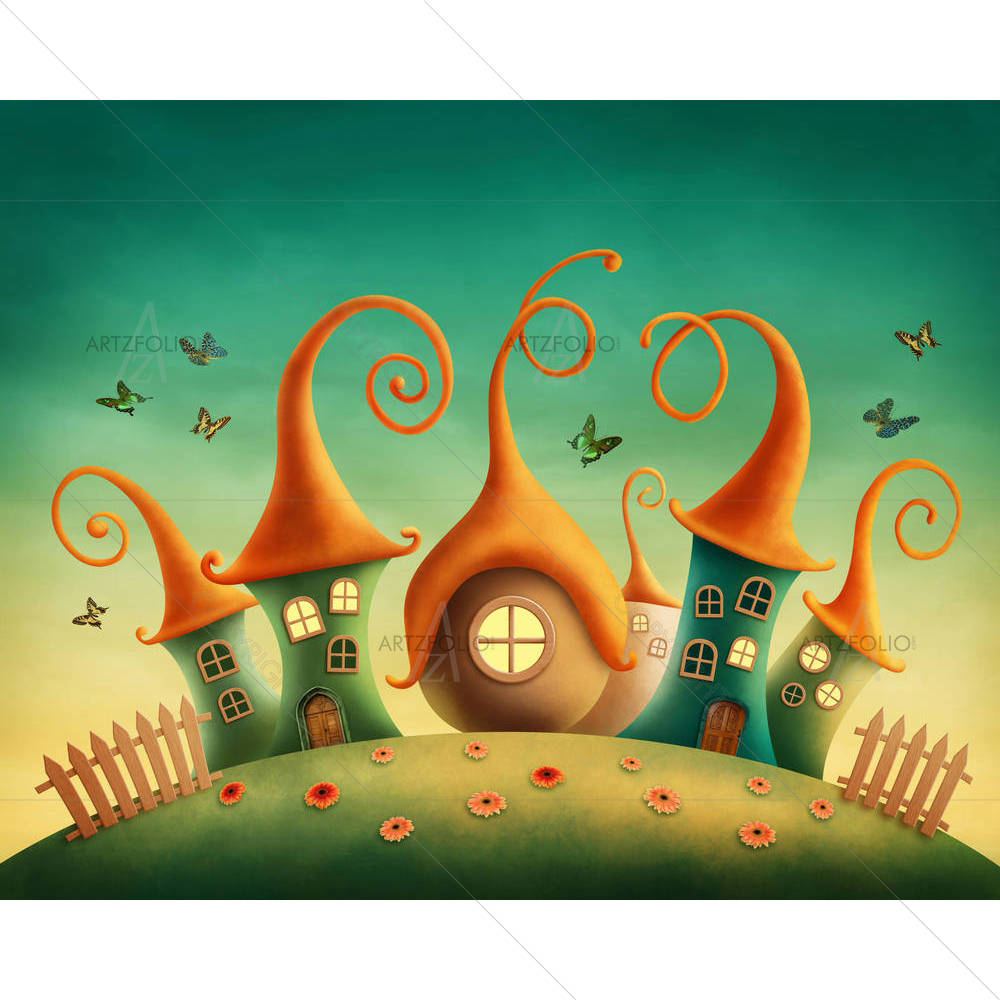 Fantasy Houses D1 — custom-size art design 5003523
