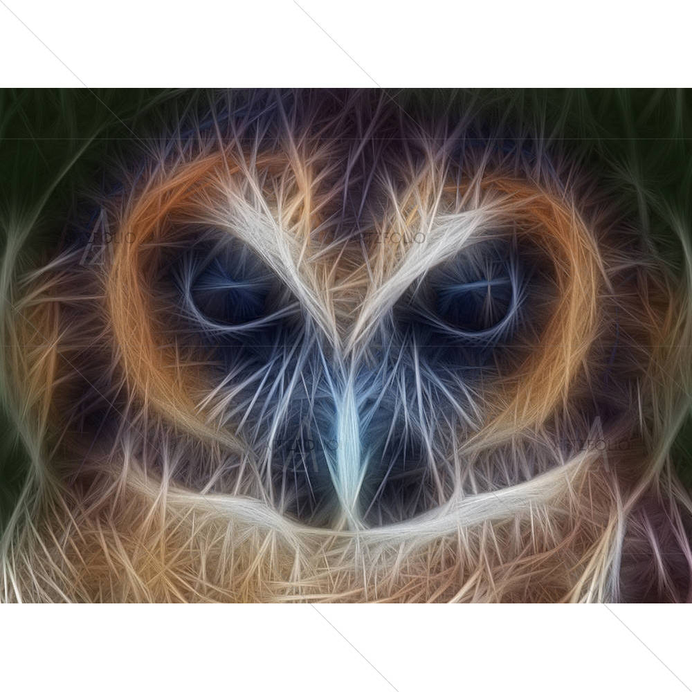 Brown Wood Owl — Animals custom art by ArtzFolio
