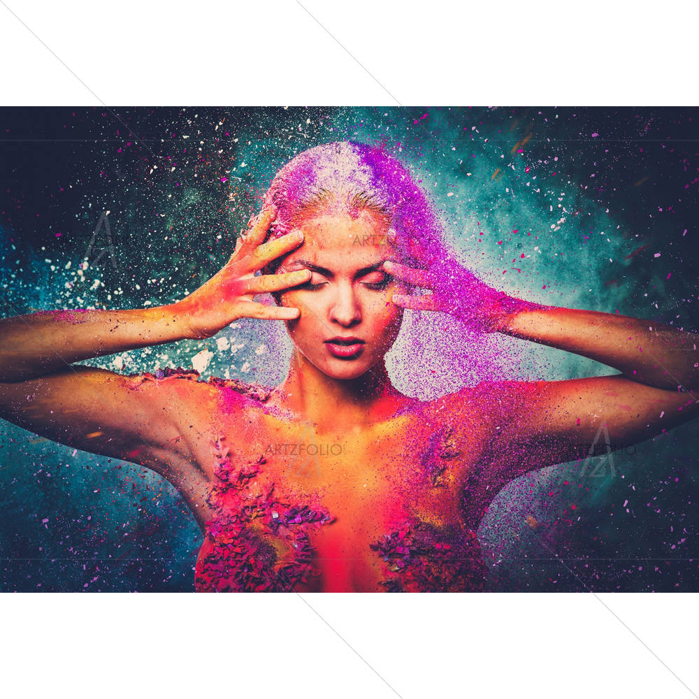 Conceptual Body Art On A Woman — custom-size art design 5003531