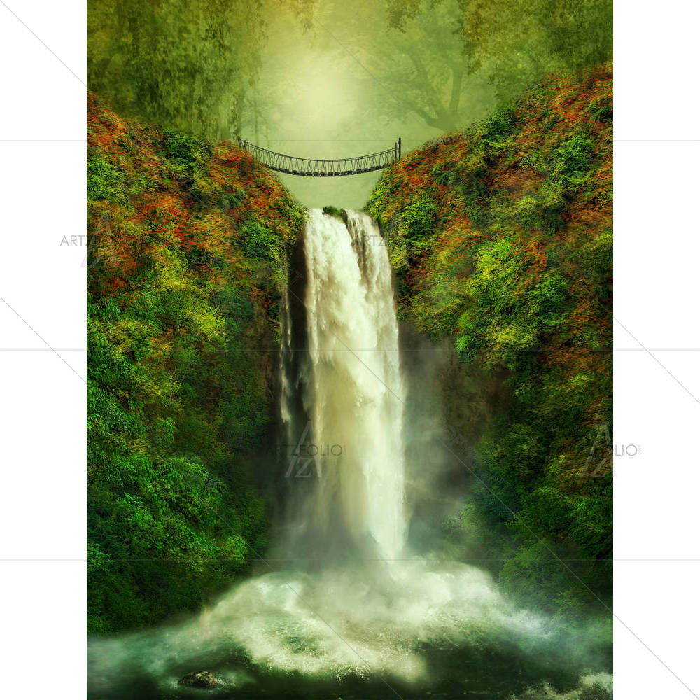 Tropical Landscape D1 — custom-size art design 5003546