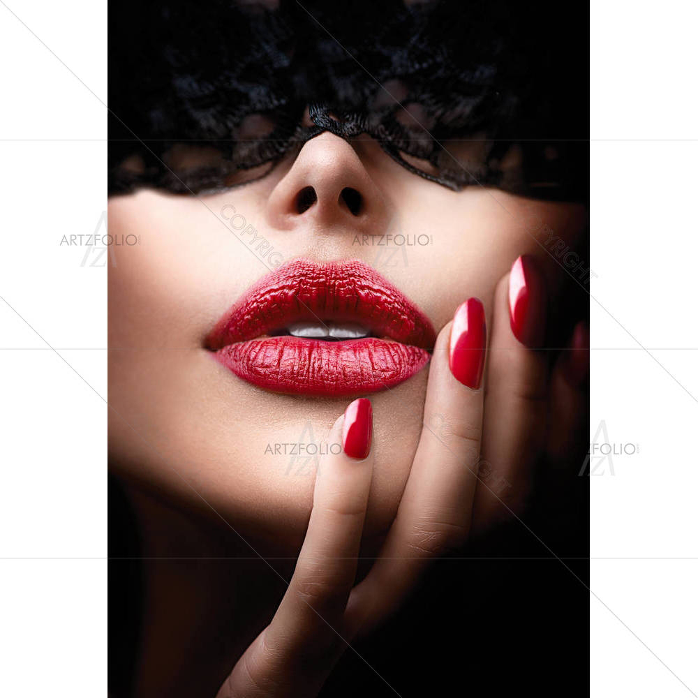 Woman With Black Lace — Fantasy custom art by ArtzFolio