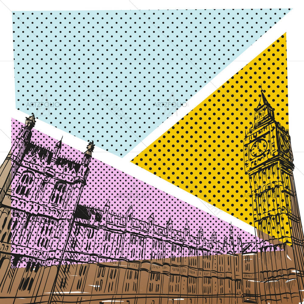 Buckingham Palace — Ancient custom art by ArtzFolio