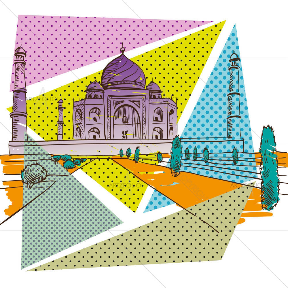 Taj Mahal D4 — custom-size art design 5003570