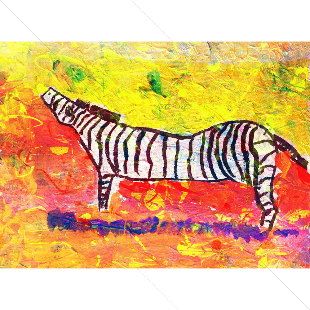 Zebra D2 — custom-size art design 5003595