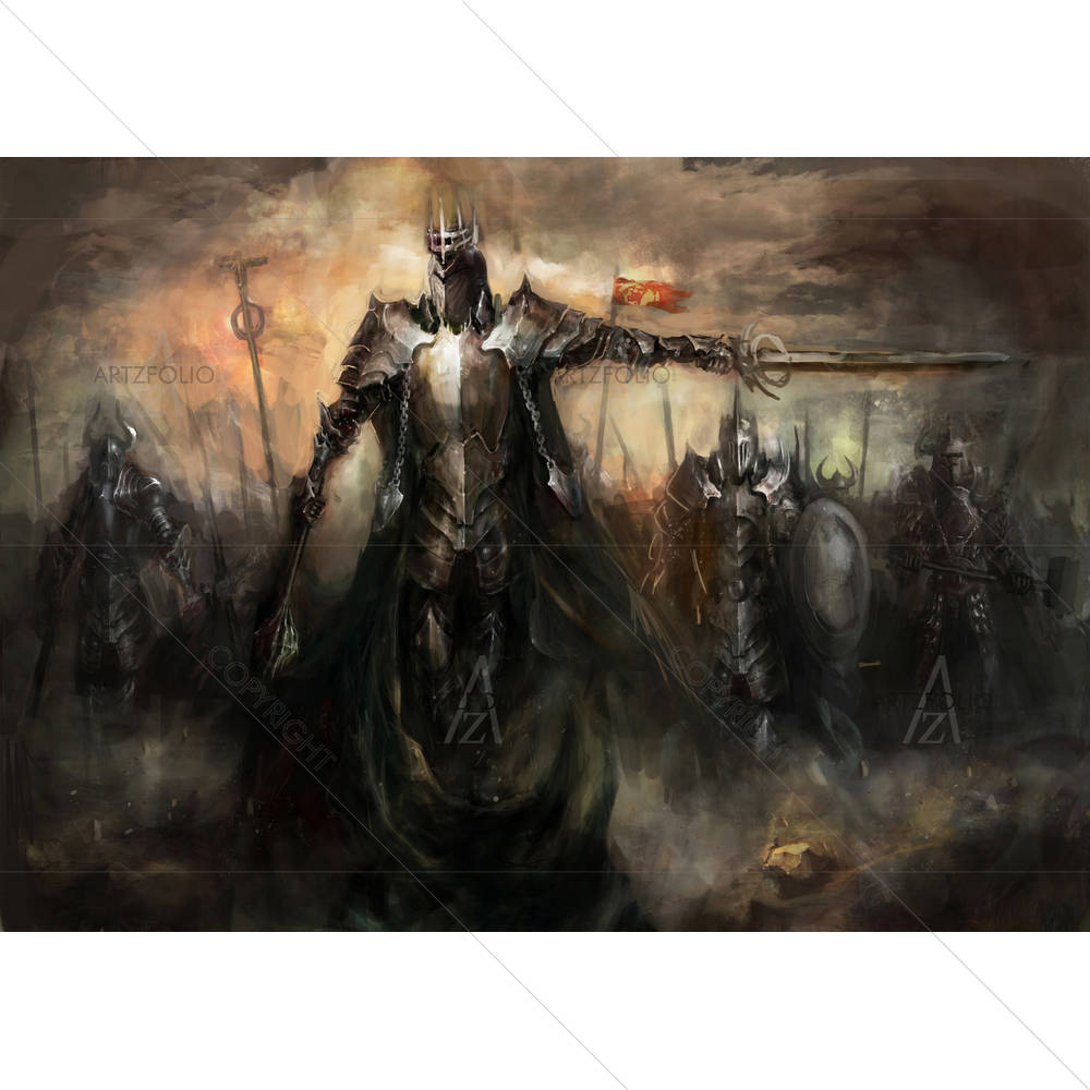 General Leading His Army In War D4 — custom-size art design 5003599