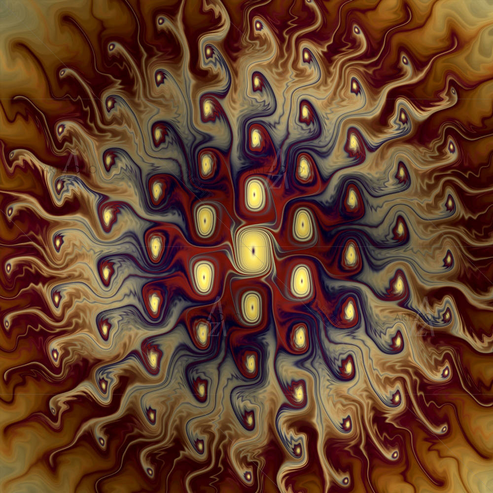 Symmetrical Art Fractal — Botanical custom art by ArtzFolio