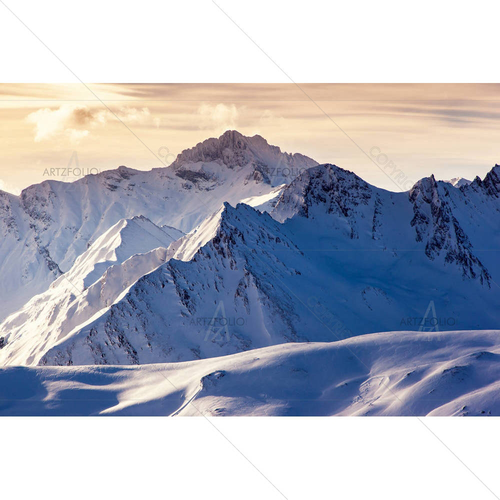 Winter Landscape Austria, Europe D2 — custom-size art design 5003632