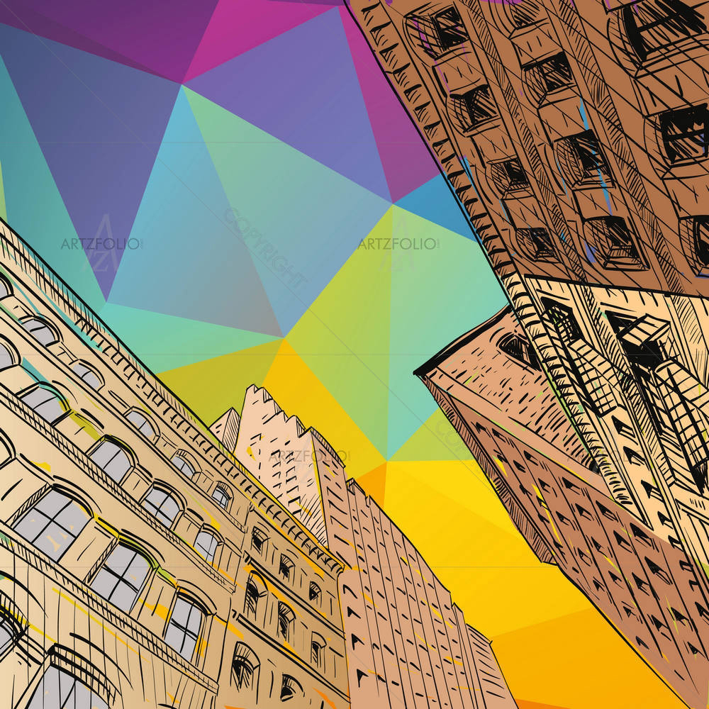 Cityscape D2 — custom-size art design 5003633