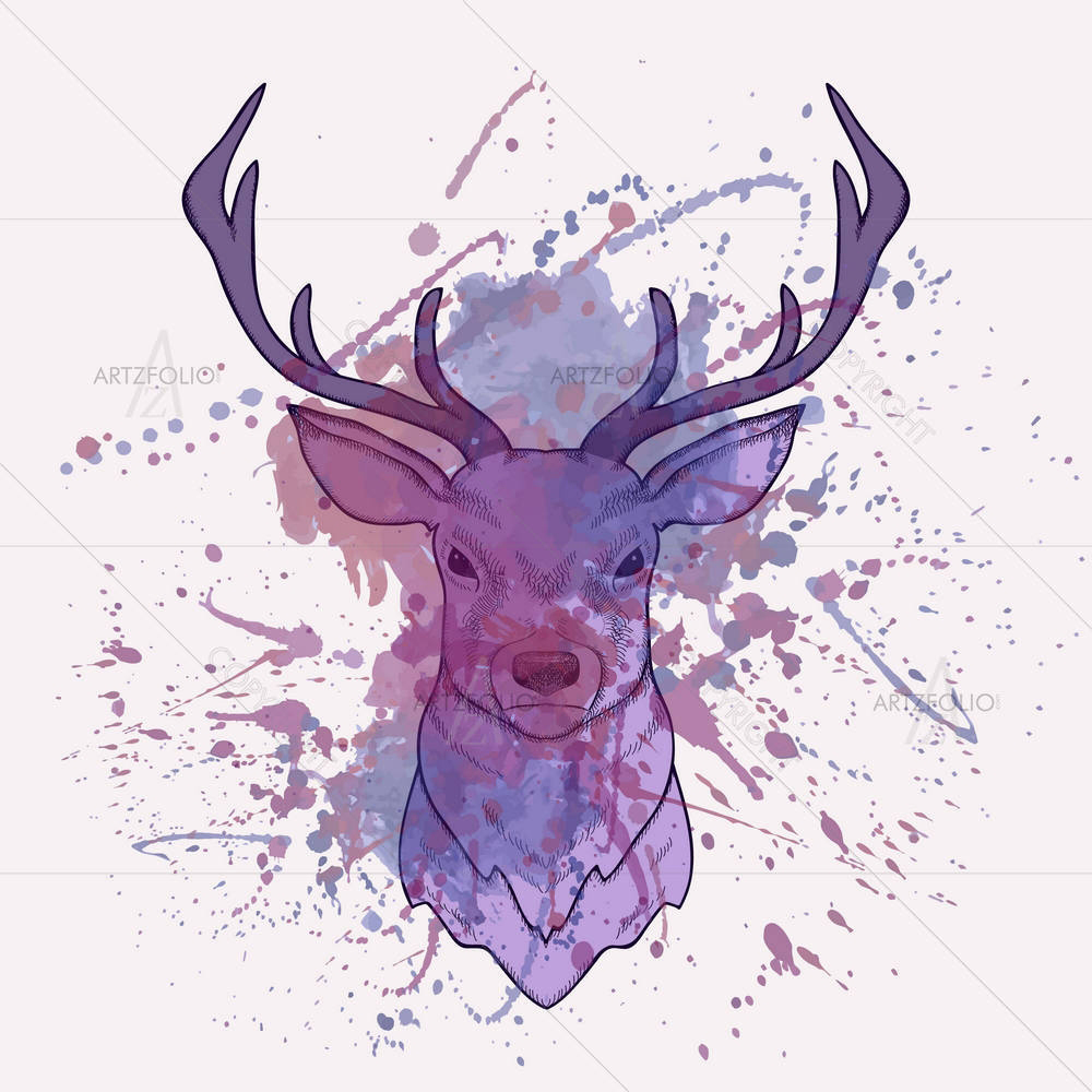 Deer D1 — Devotional custom art by ArtzFolio