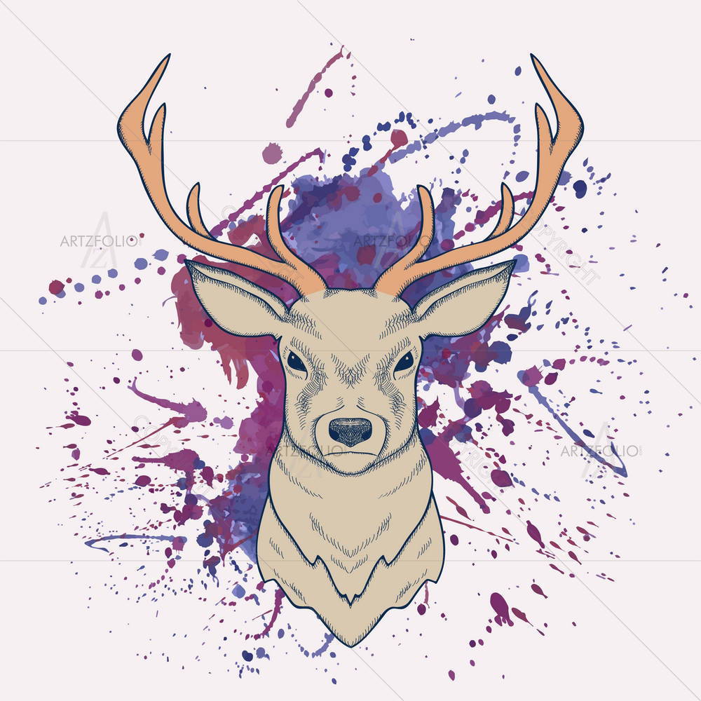 Deer D2 — custom-size art design 5003637