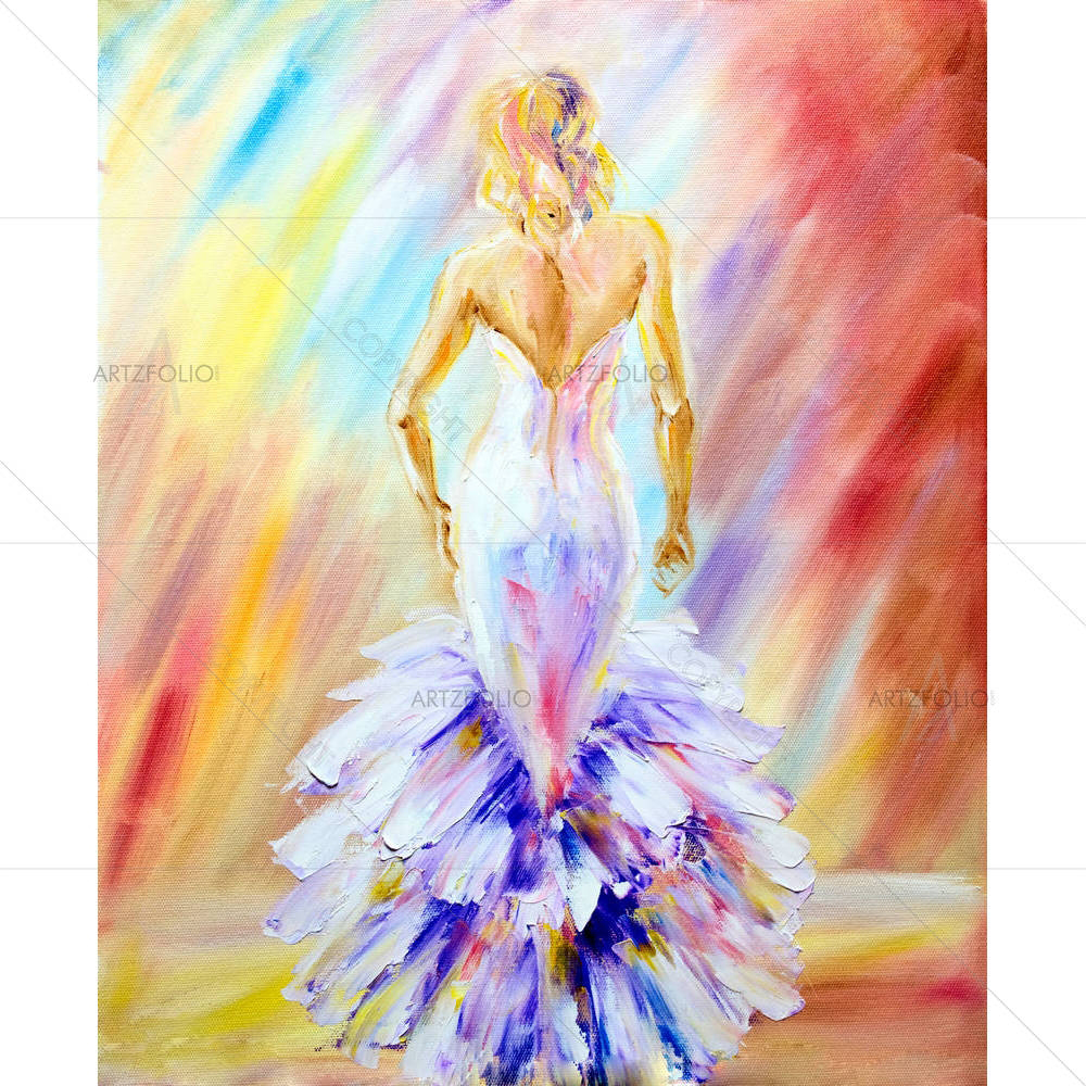 Woman At The Ball — custom-size art design 5003643