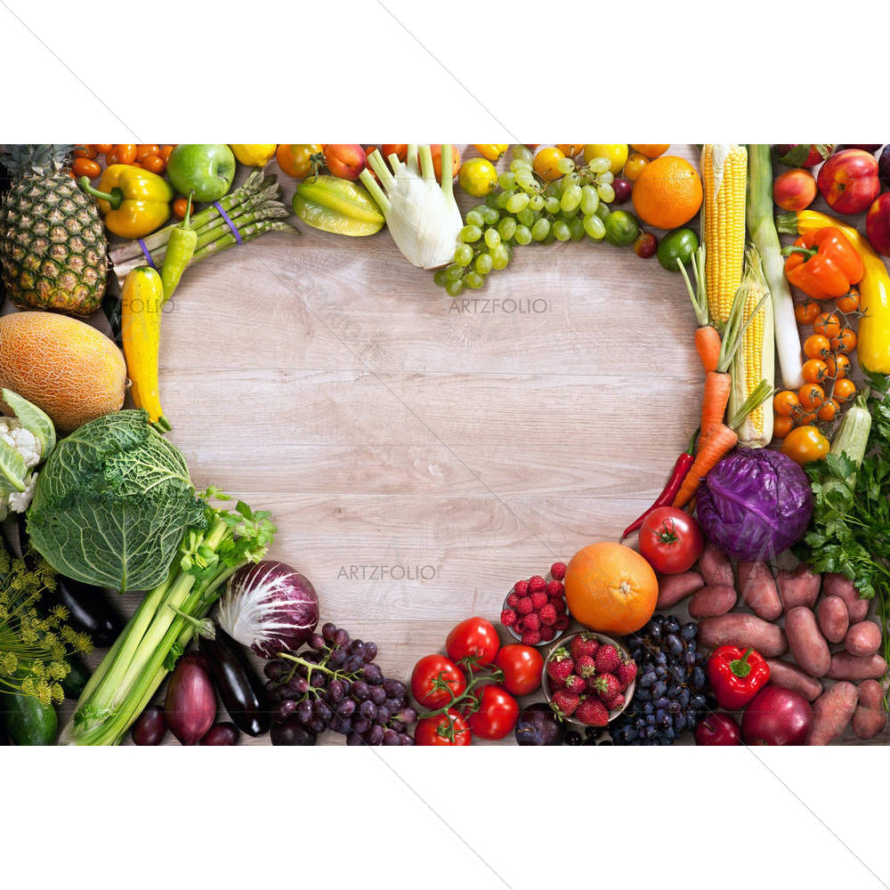 Photo of Heart Shaped Food — custom-size art design 5003699