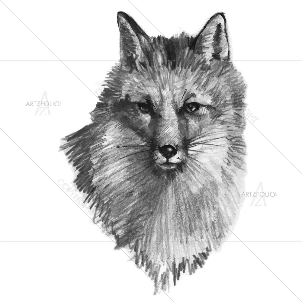 Fox — Ancient custom art by ArtzFolio