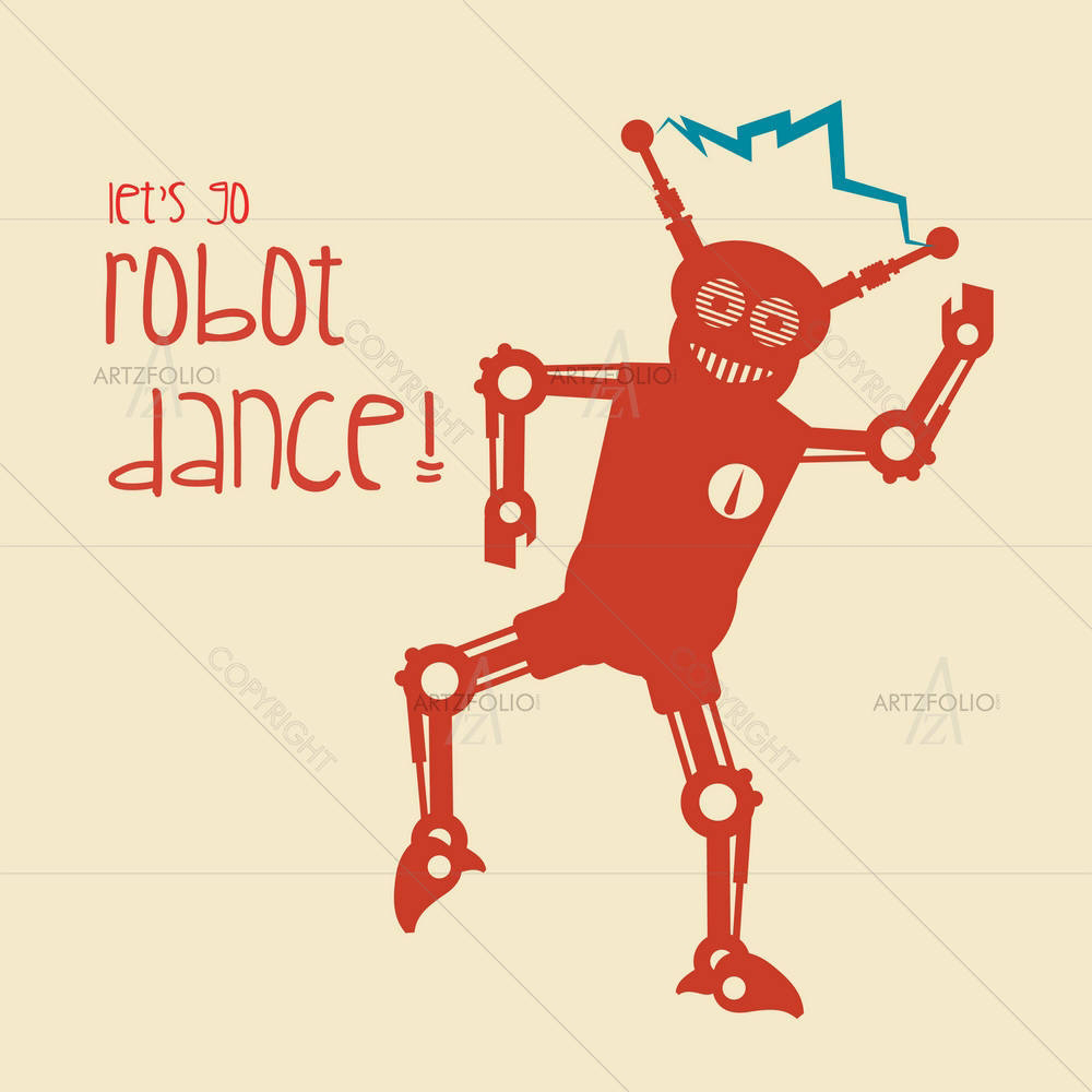 Robot Design D1 — Dance custom art by ArtzFolio