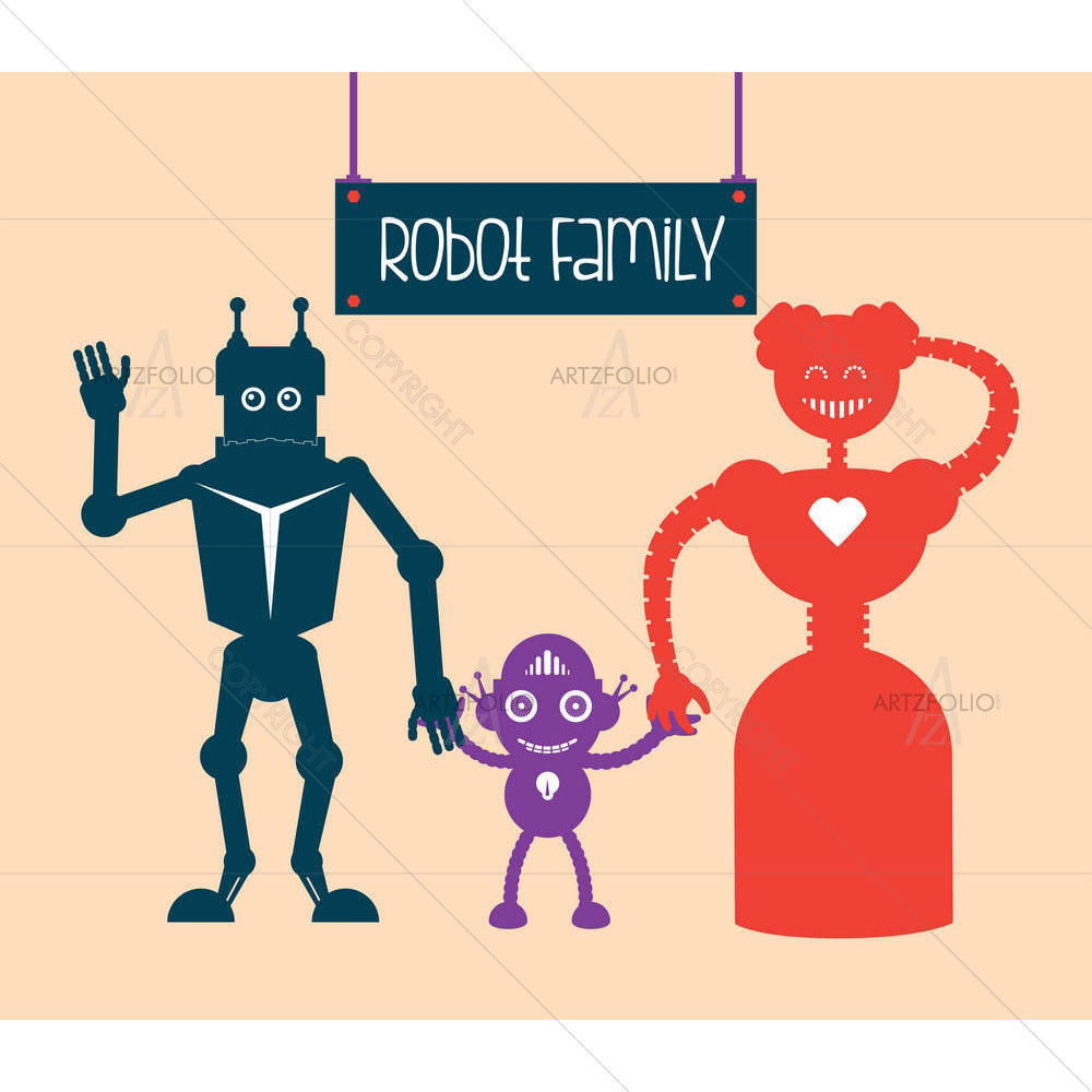 Robot Design D2 — custom-size art design 5003786