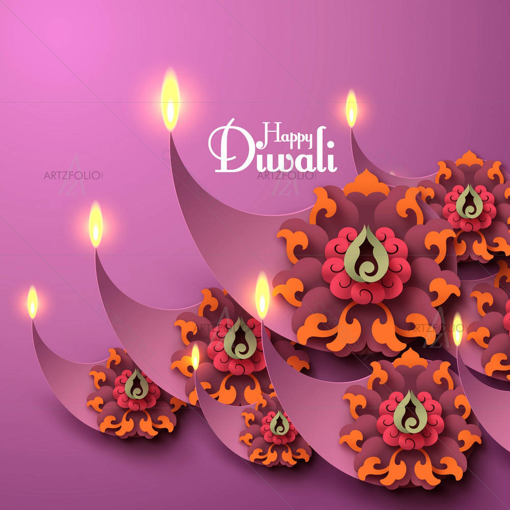 Photo of Diwali Diya Lamp — Devotional custom art by ArtzFolio