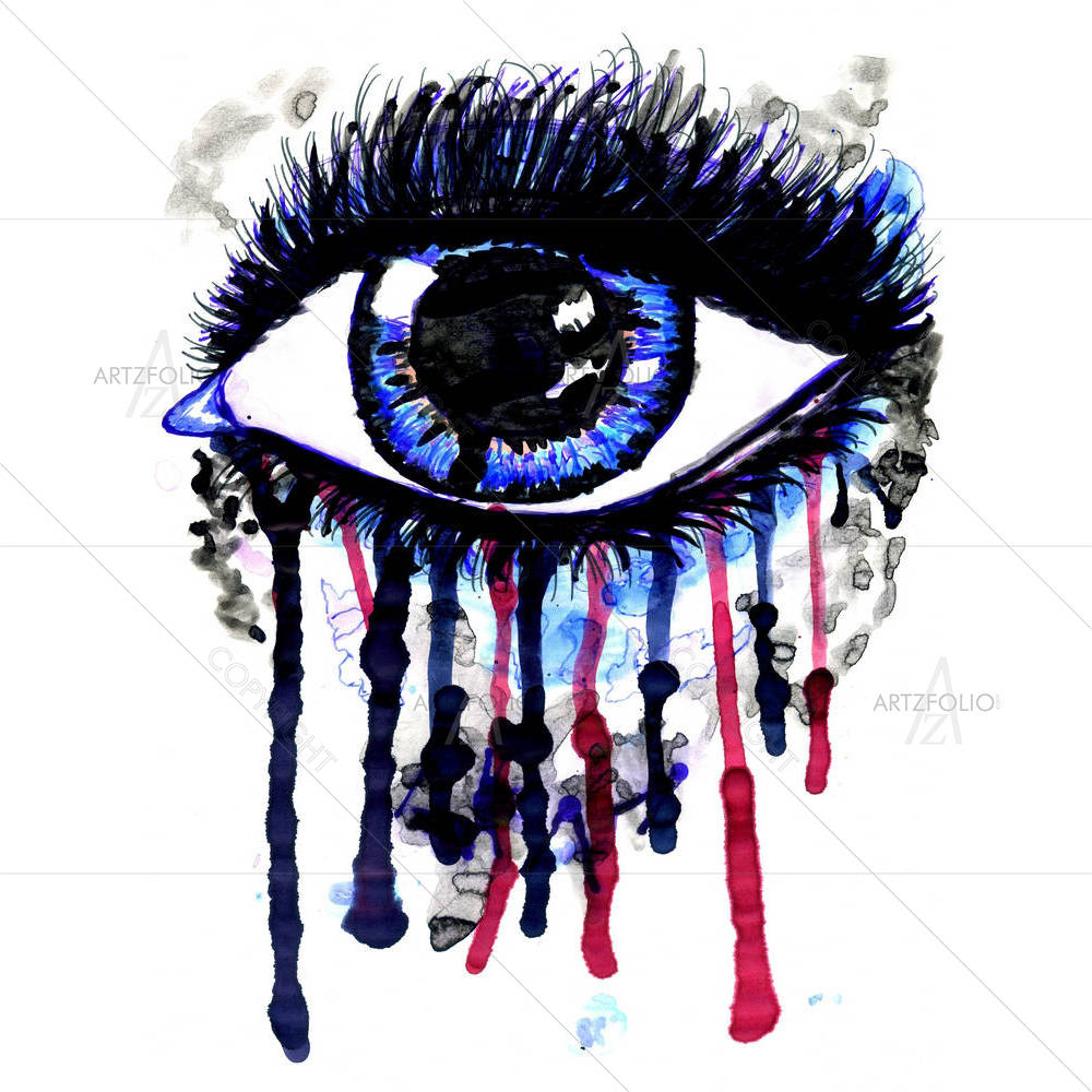 Abstractive Eye Splashing D2 — custom-size art design 5003820