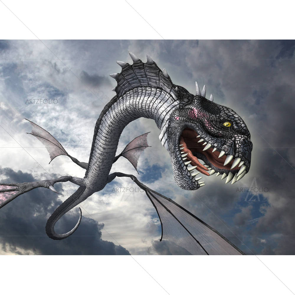 Snake Dragon — Fine-art custom art by ArtzFolio
