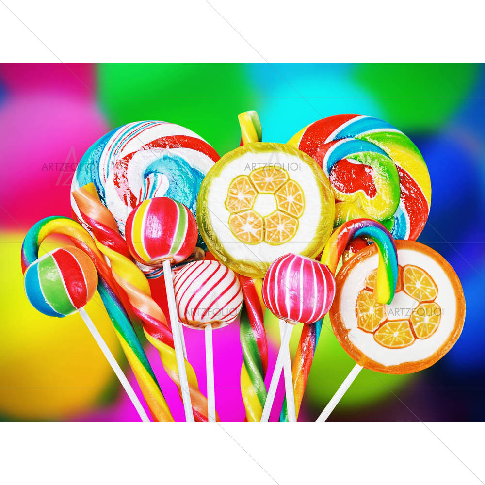 Photo of Colorful Candies & Sweets — Devotional custom art by ArtzFolio
