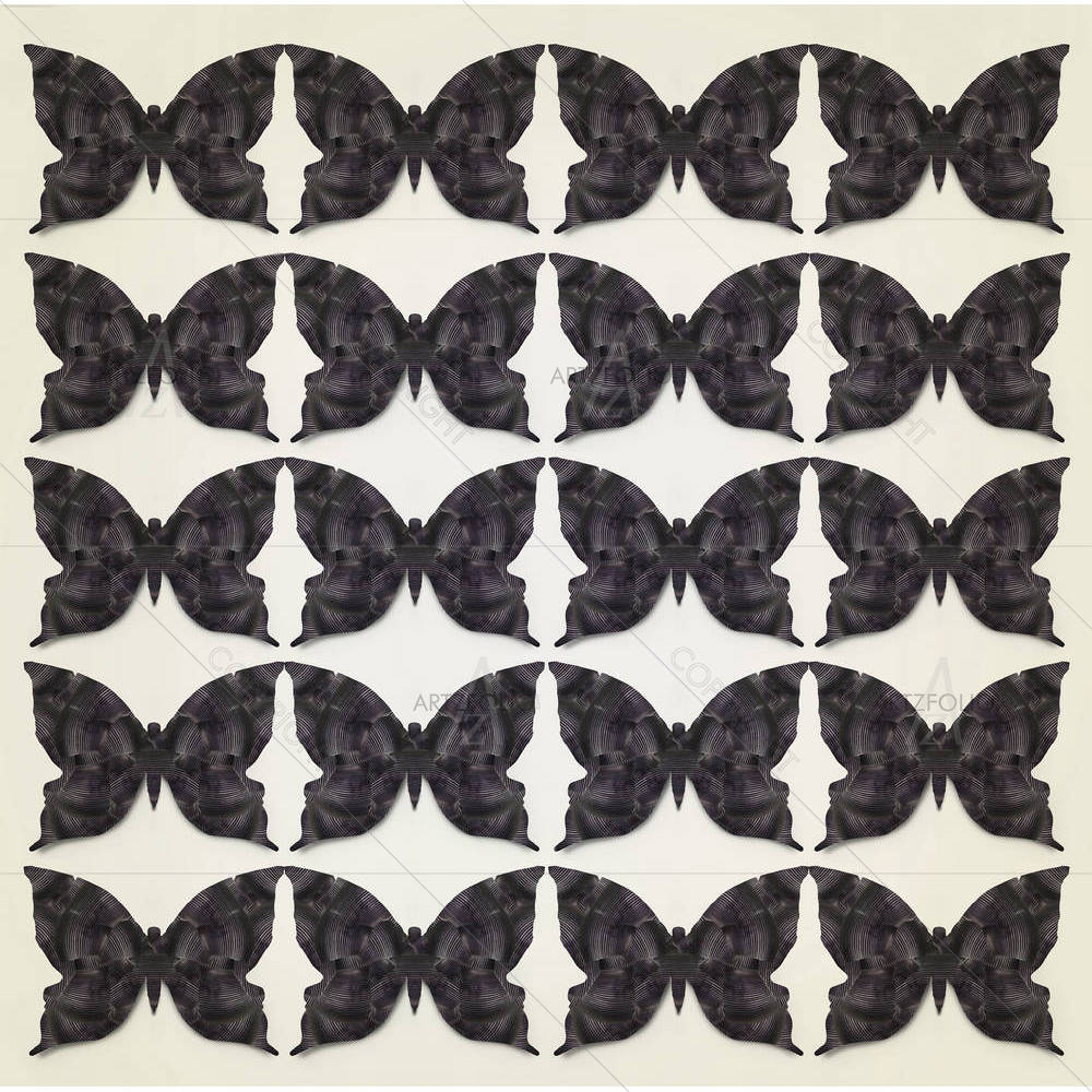 Black Butterflies — Abstract custom art by ArtzFolio