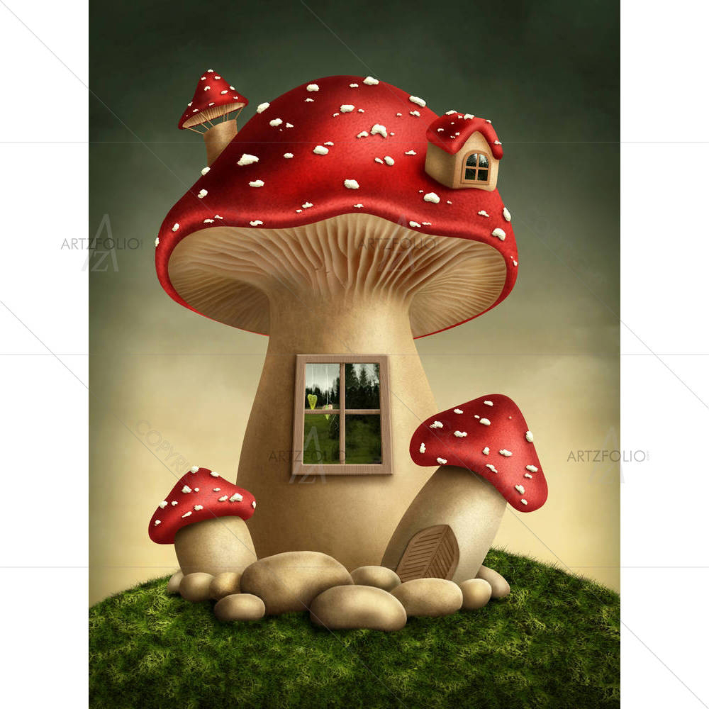 Fantasy Mushroom — custom-size art design 5003848