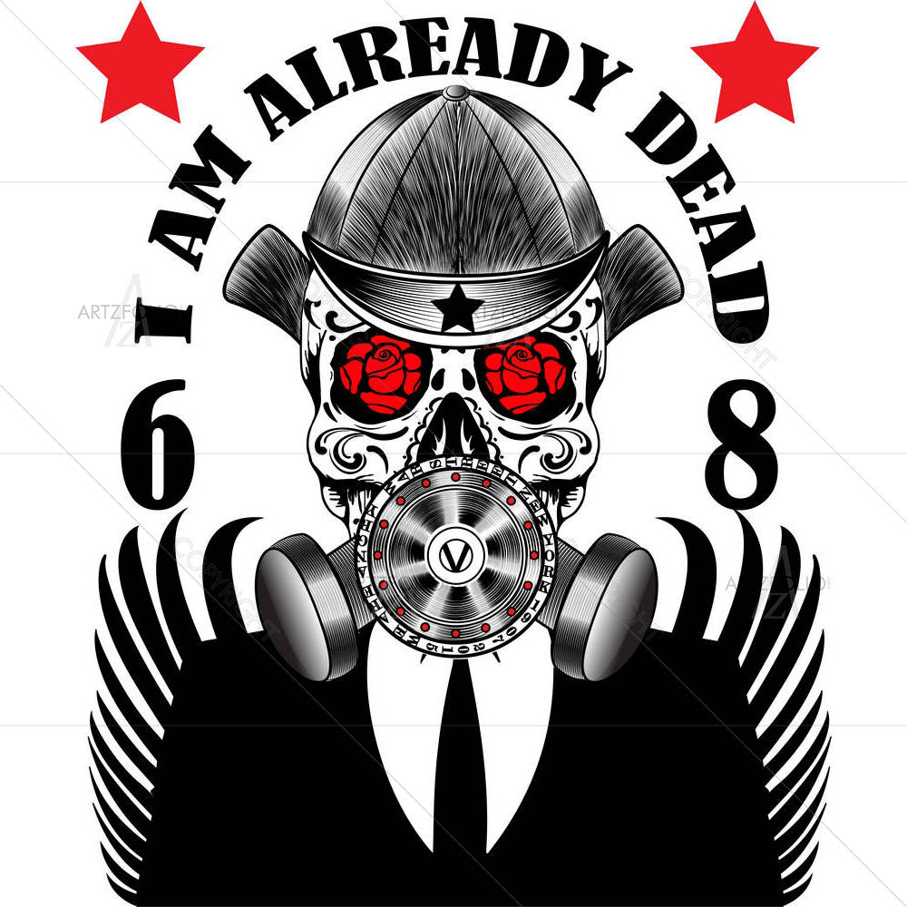 Skull Gas Mask — custom-size art design 5003864