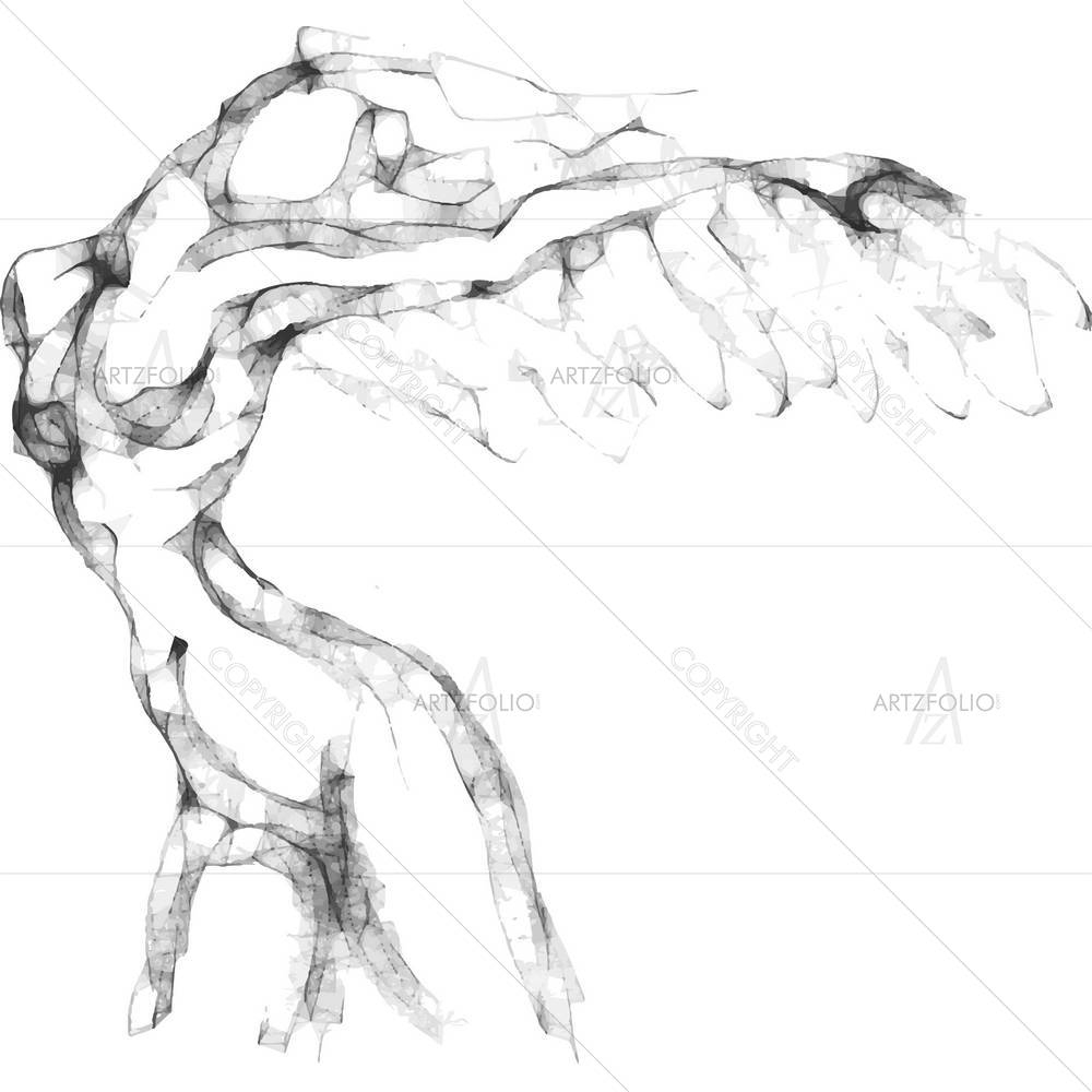 Flying Woman — custom-size art design 5003866