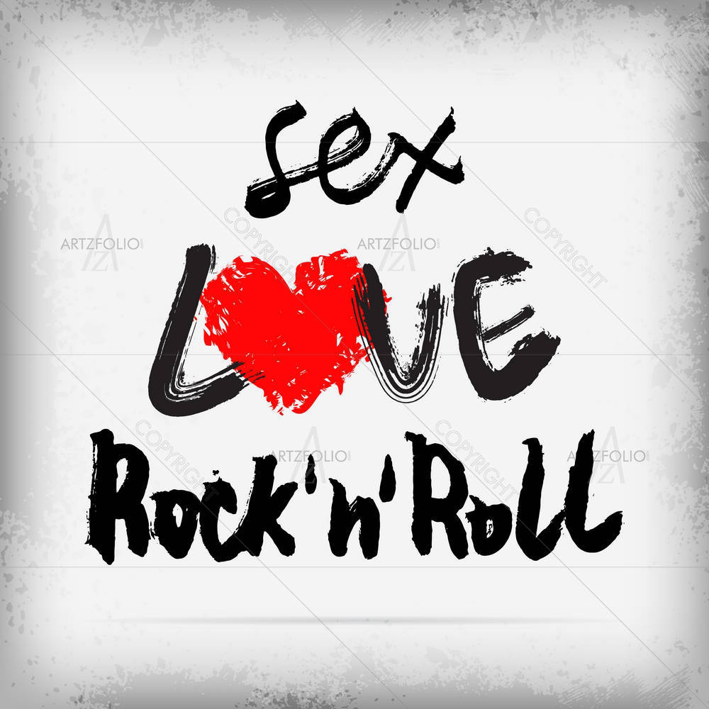 Love Rock N Roll — custom-size art design 5003893