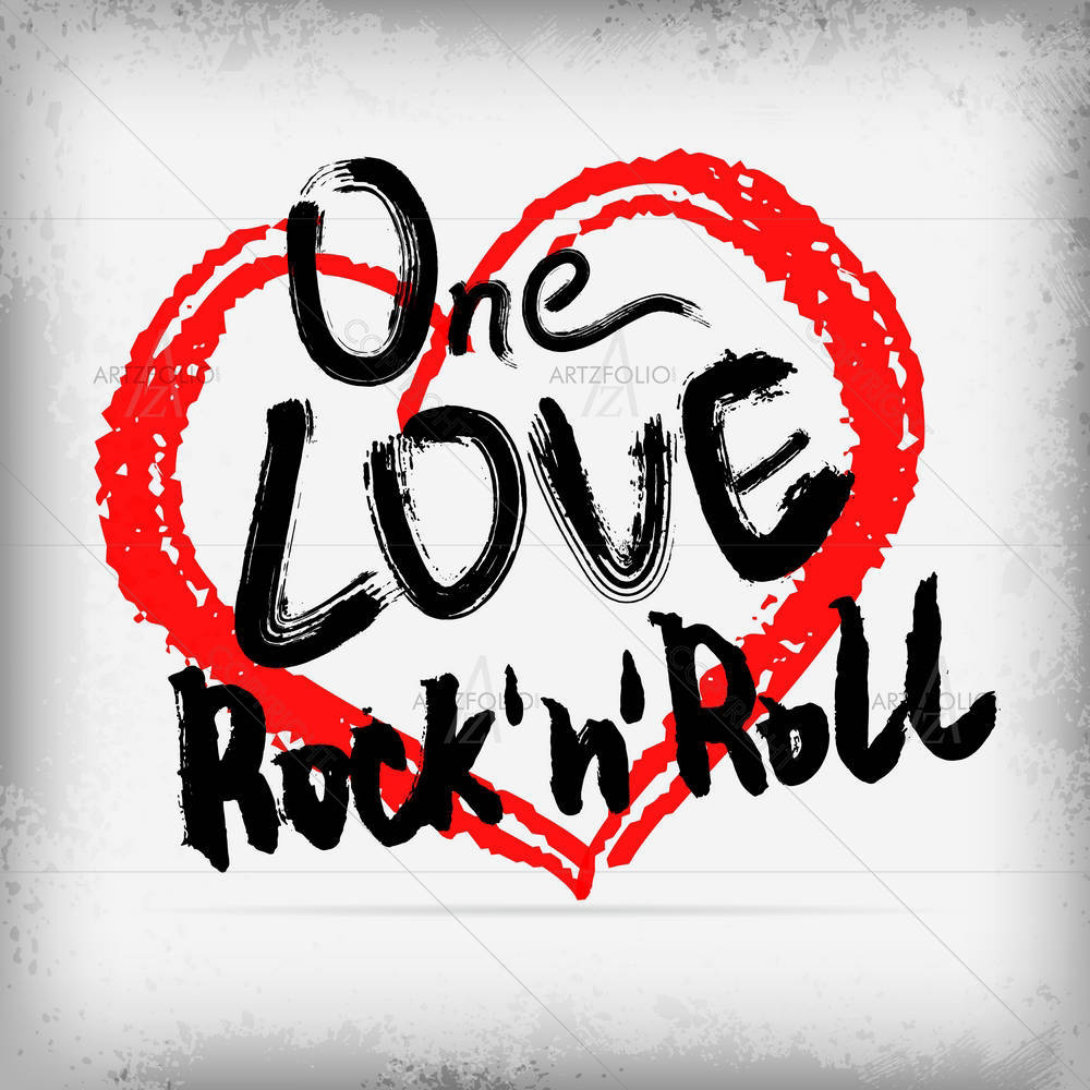 One Love Rock N Roll — Abstract custom art by ArtzFolio