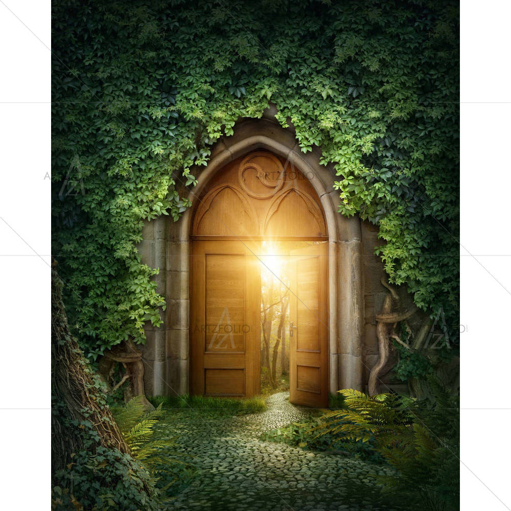 Mysterious Entrance To New Life D2 — Fluid marble custom art by ArtzFolio