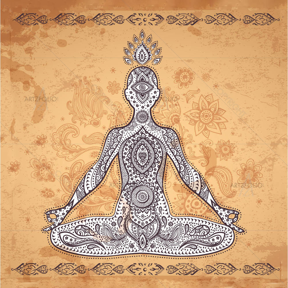 Meditation Pose — custom-size art design 5003909