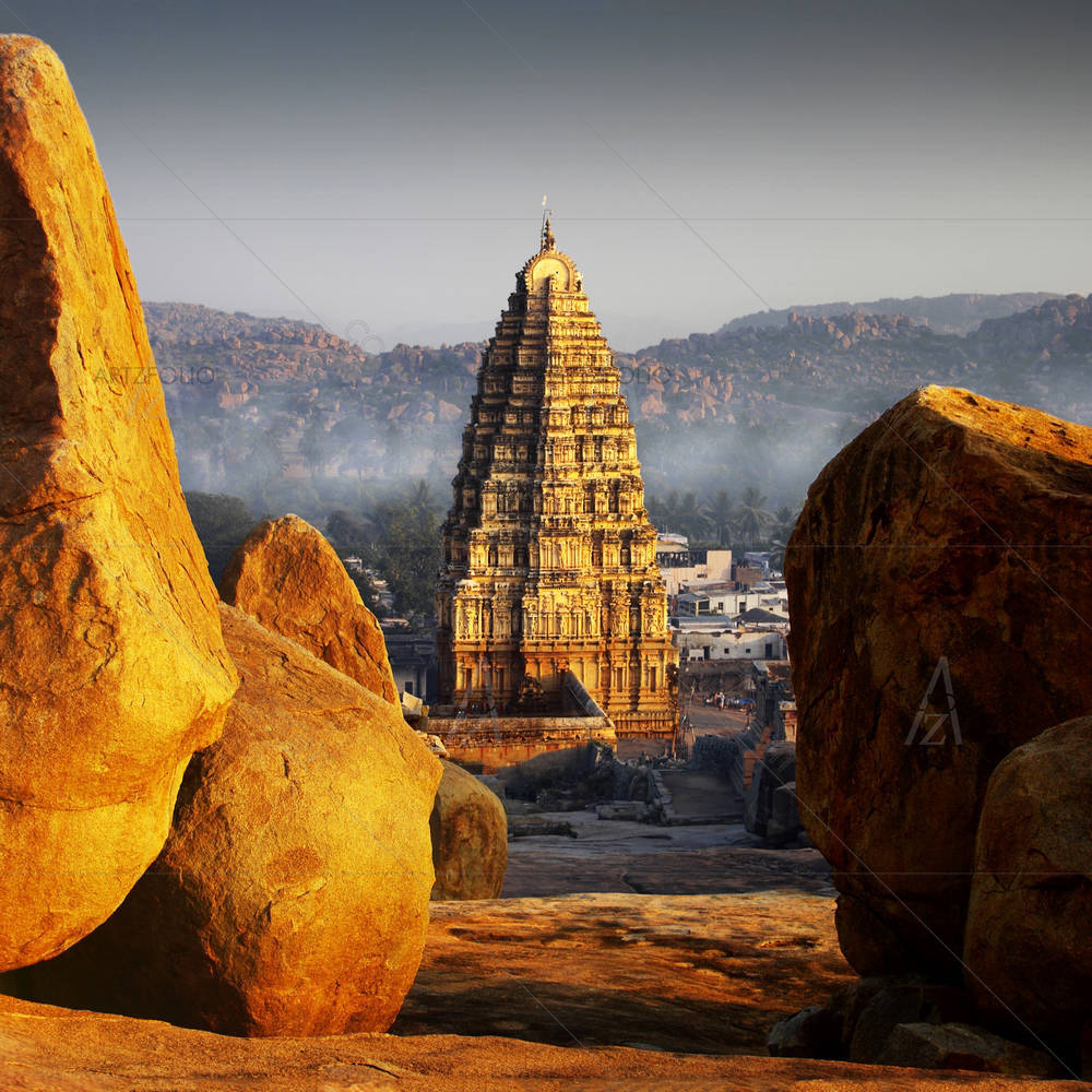 Hampi At Sunset India — custom-size art design 5003938