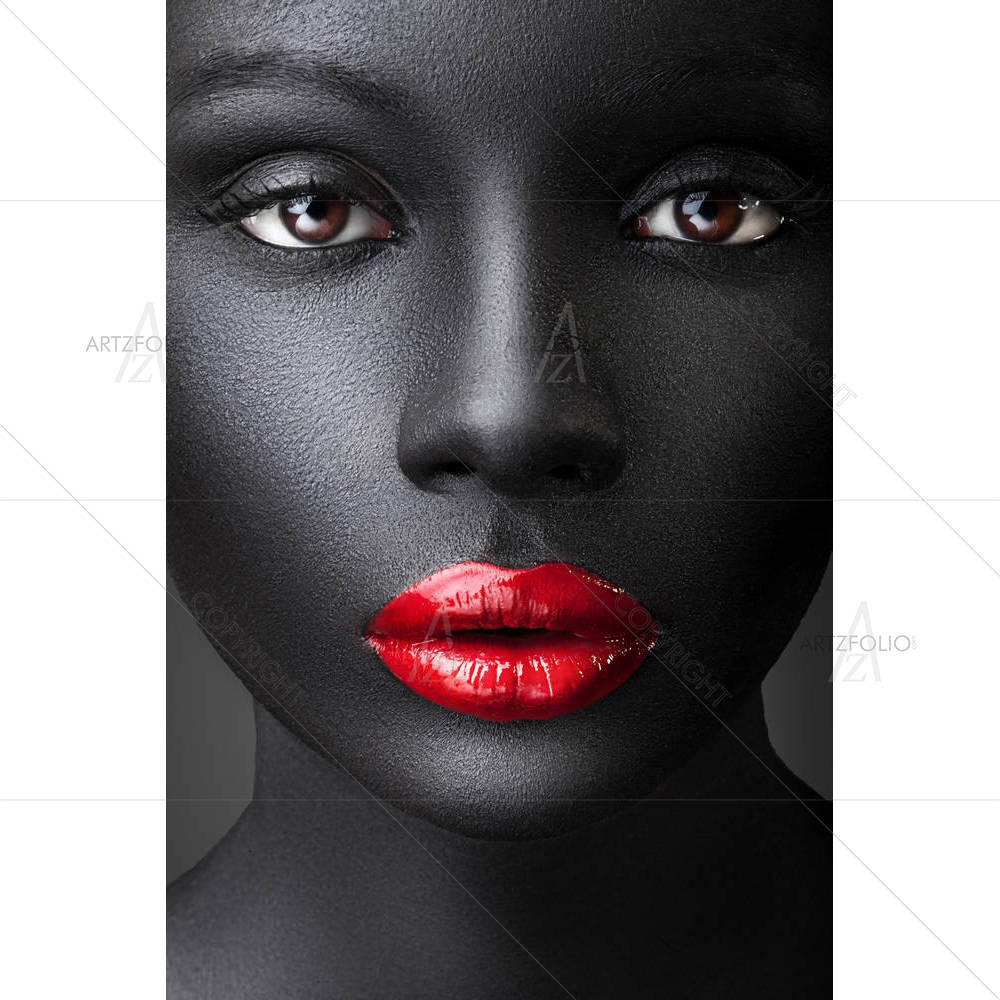 Woman With Dark Skin — custom-size art design 5003939