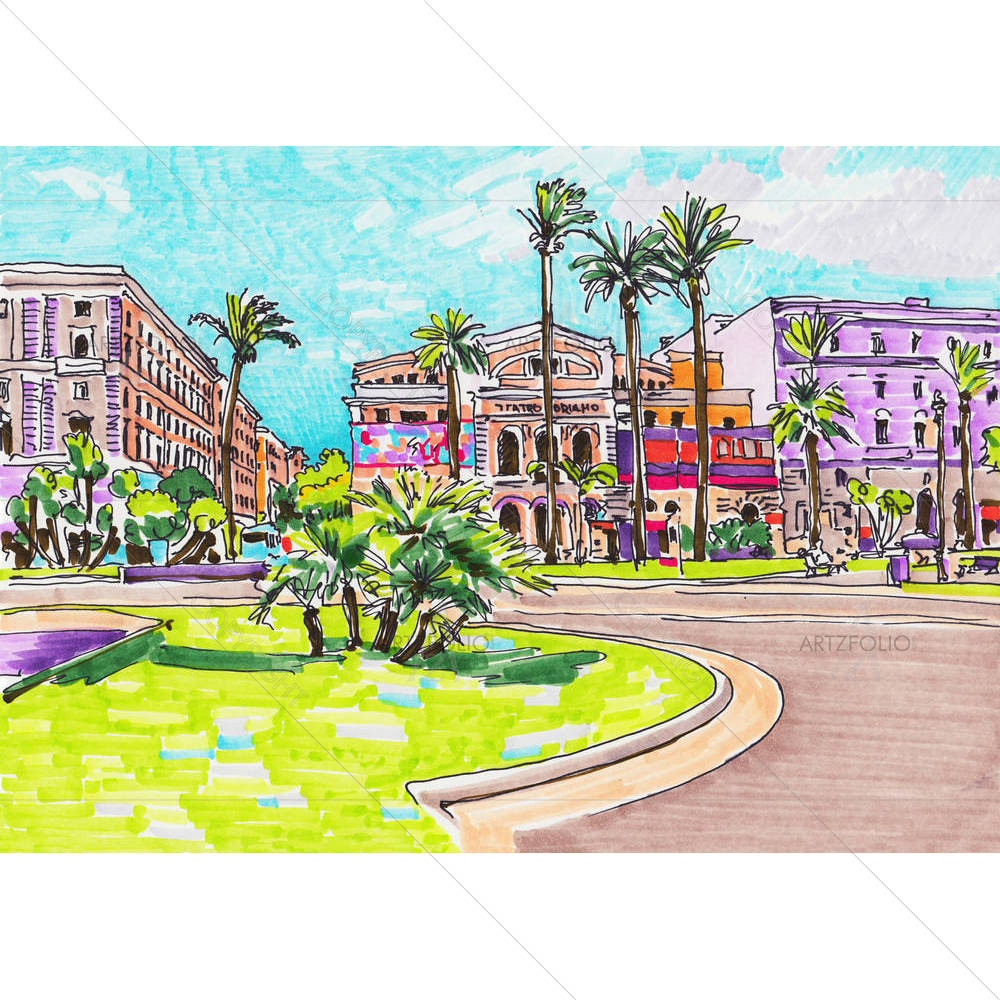 Rome Italy Cityscape D2 — custom-size art design 5003962