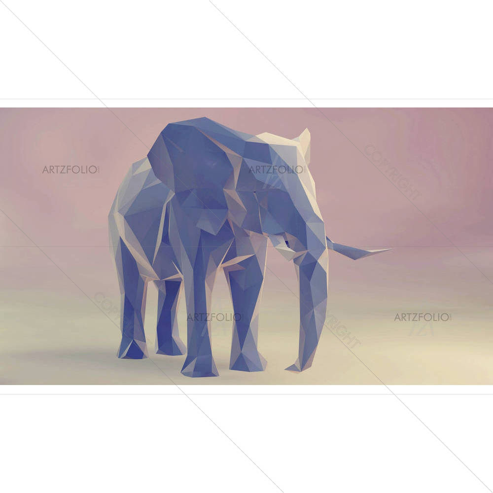 Abstract Elephant D1 — Abstract custom art by ArtzFolio