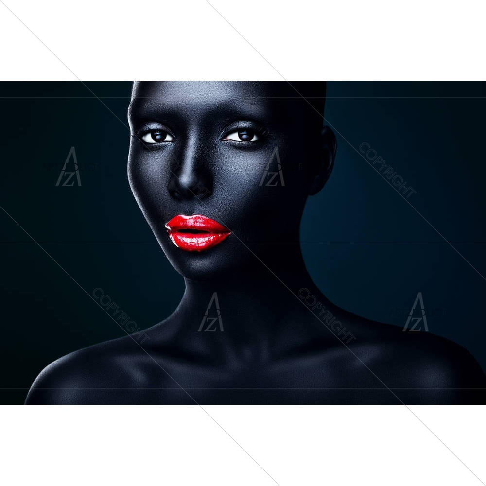 Woman With Red Lips D2 — custom-size art design 5003972