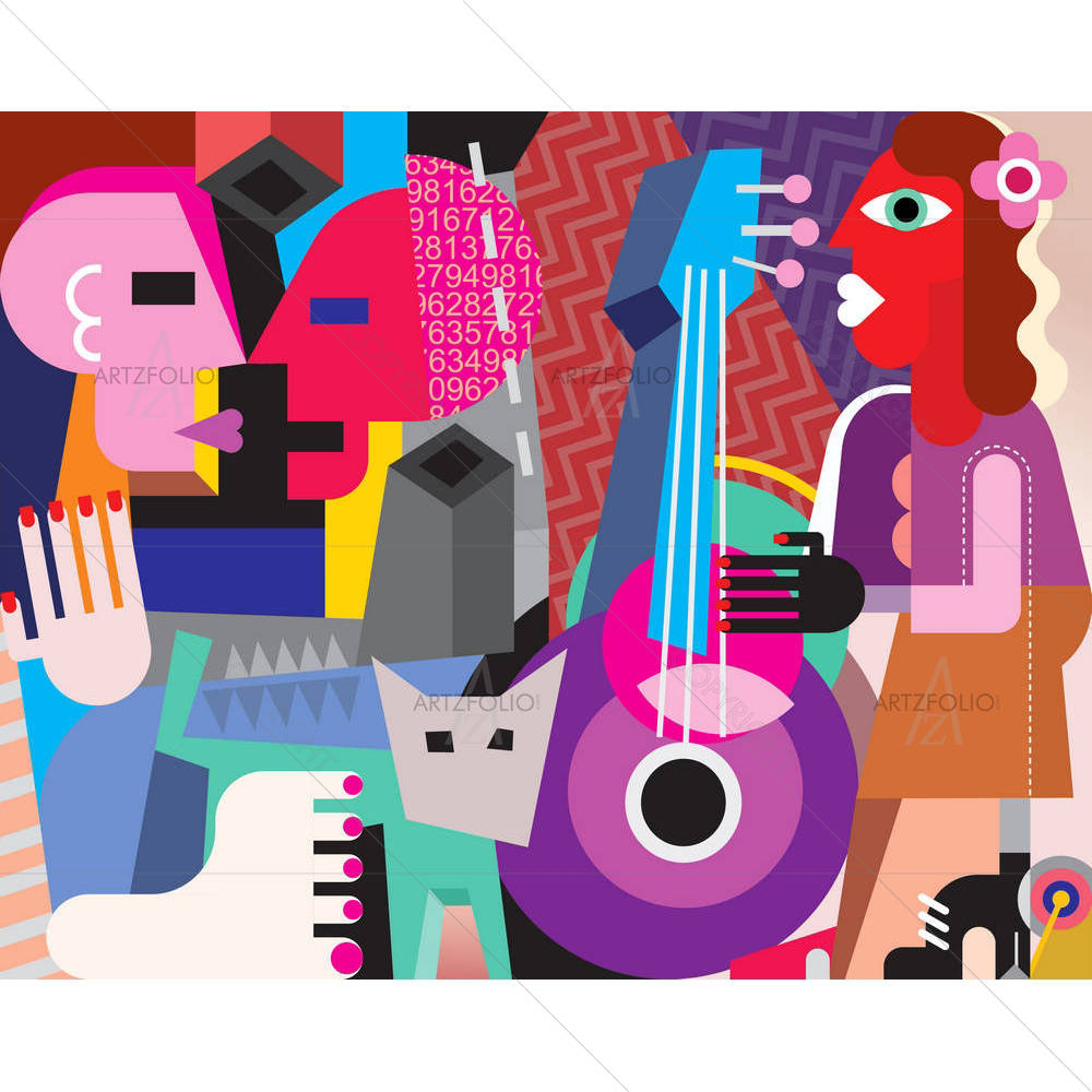 Dancing Couple D2 — custom-size art design 5003993