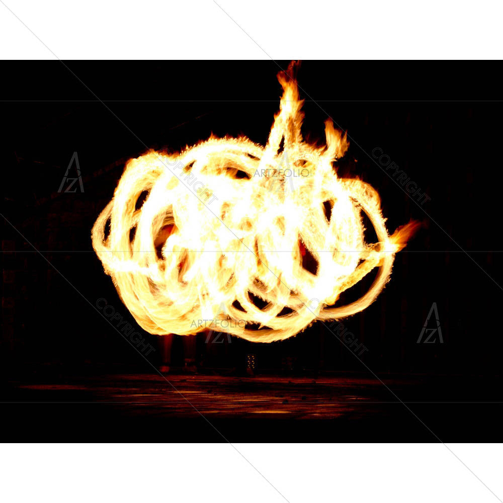 Amazing Fire Show At Night — Automobiles custom art by ArtzFolio