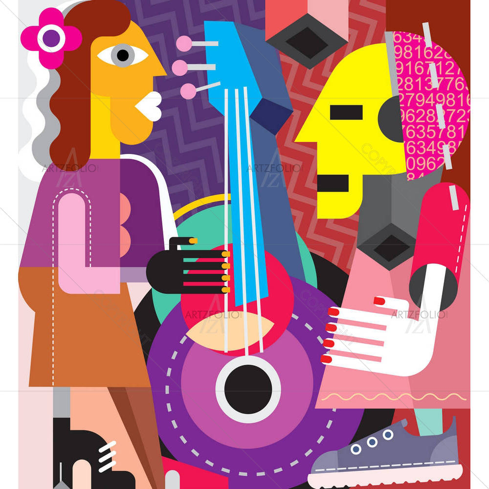 Musicians Vector Art — custom-size art design 5003999
