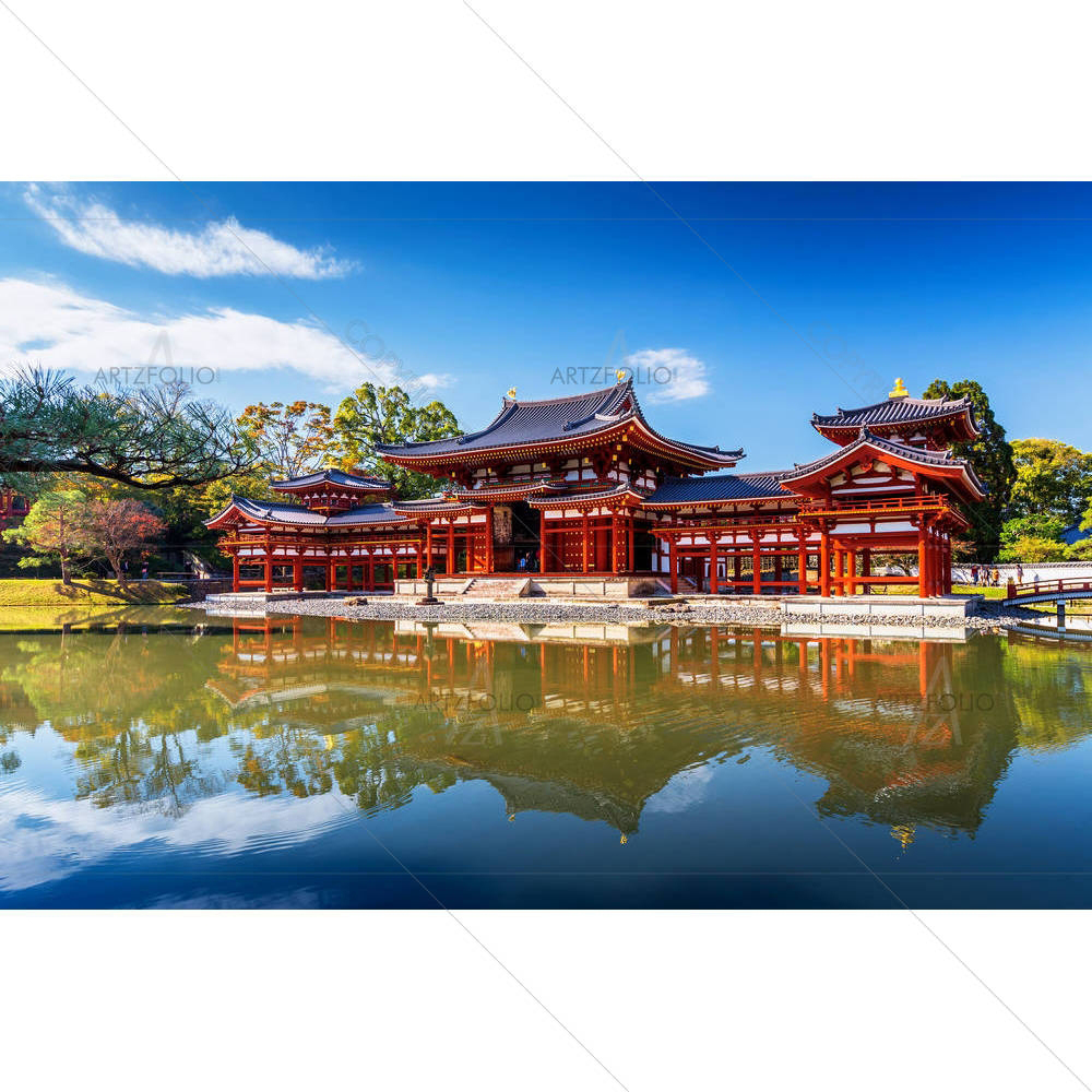 Byodo In Buddhist Temple in Uji, Kyoto, Japan — Devotional custom art by ArtzFolio