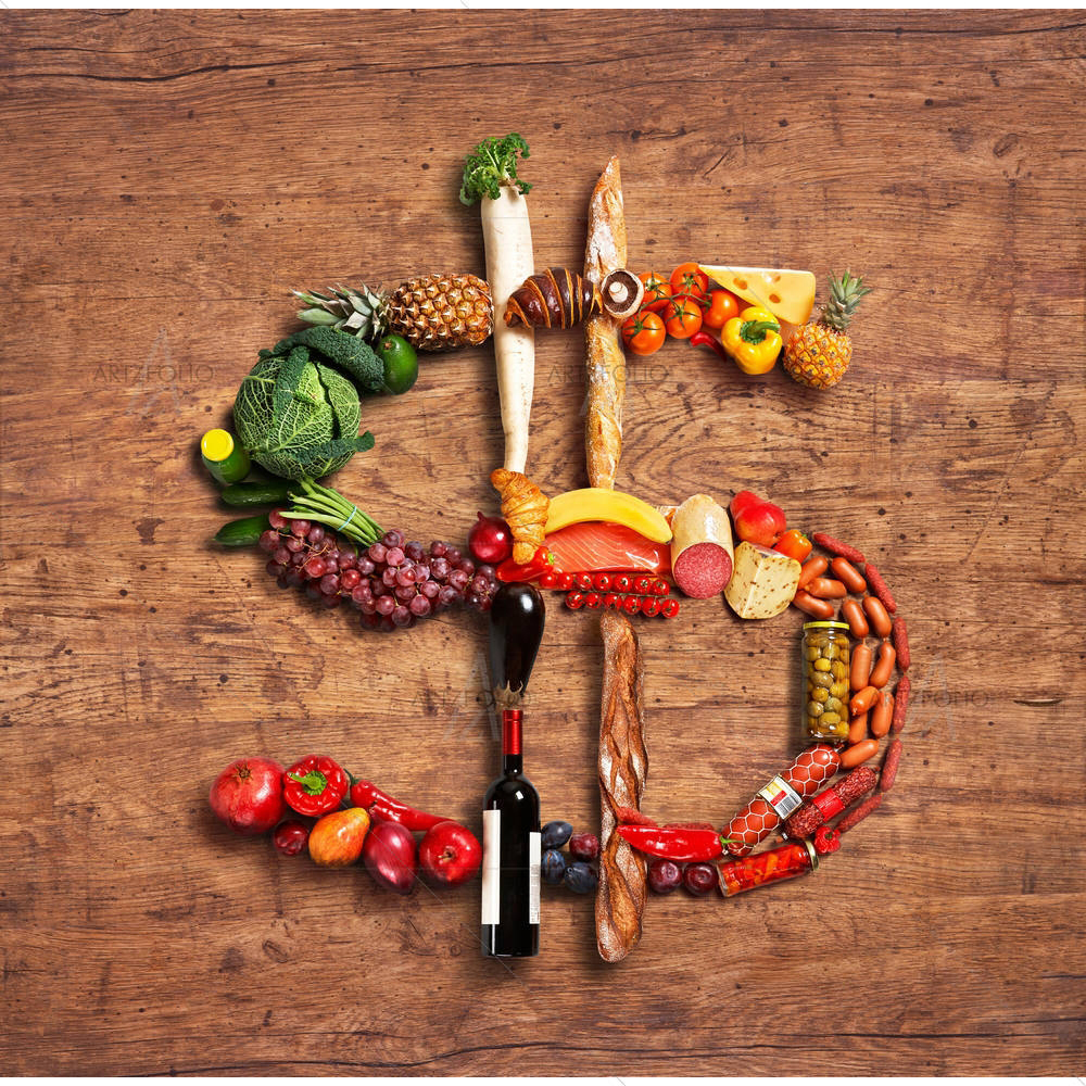 Photo of Dollar Fruits Vegetables — custom-size art design 5004003