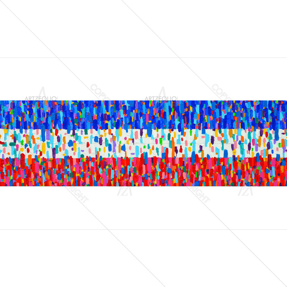 Flag Of Thailand D3 — Abstract custom art by ArtzFolio