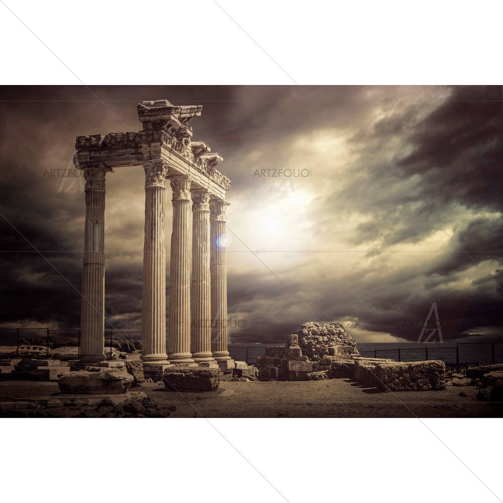 Apollon Temple Ruins Antalya Turkey — custom-size art design 5004015