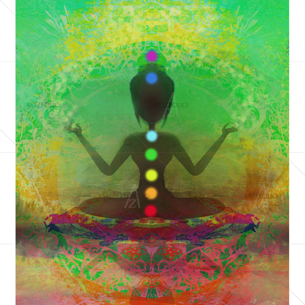 Yoga Lotus Pose D10 — Devotional custom art by ArtzFolio